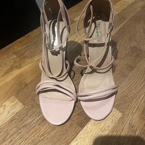 Elegant Pink Strappy Heels